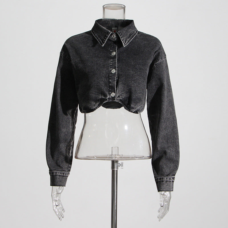 Urban Elegance Gray Jacket & Skirt Set